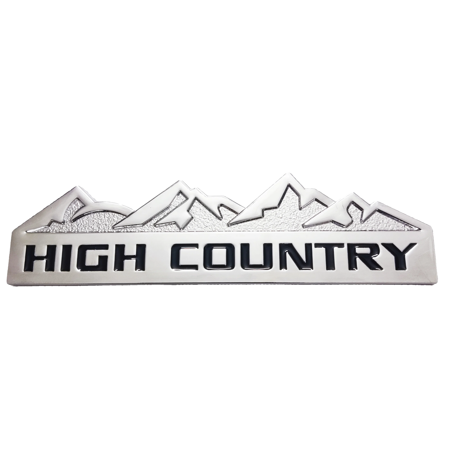 HIGH COUNTRY 3D Zinc Alloy Car Sticker Suitable for Chevrolet, Jeep, Dodge and Ford Modified Snow Mountain Metal Car Logo