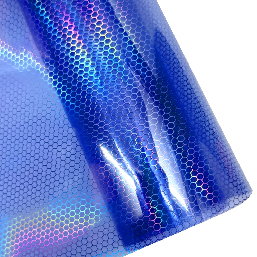 Car Laser Honeycomb Headlights Taillight Lamp Vinyl Wrap Automobile Headlight Tint Waterproof Film Fog Light Taillight Stickers