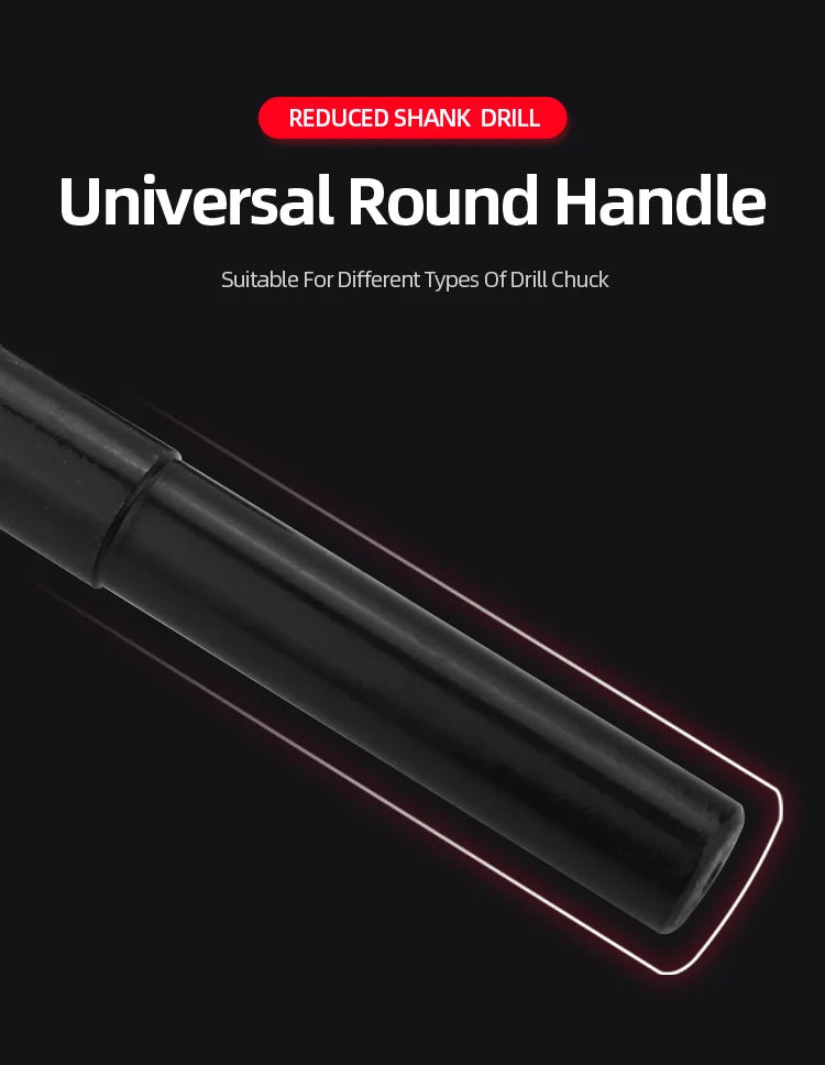 Reduced Shank HSS Twist Drill Bit 13-50mm, Nitride Coated