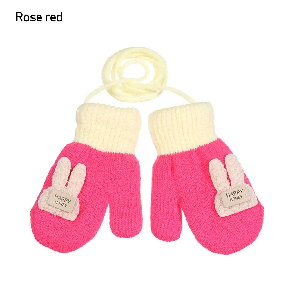 Toddler Rope Knit Mittens - Thick Cute Winter Gloves Ages 1-3 - photo 13