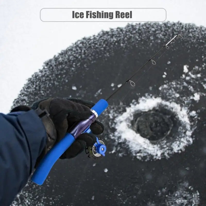 Ice Fishing Reel Large Spool Diameter Aluminum Spool Wear-Resistant Fishing Reel for Men Deep Water Fishing Equipment 24BD
