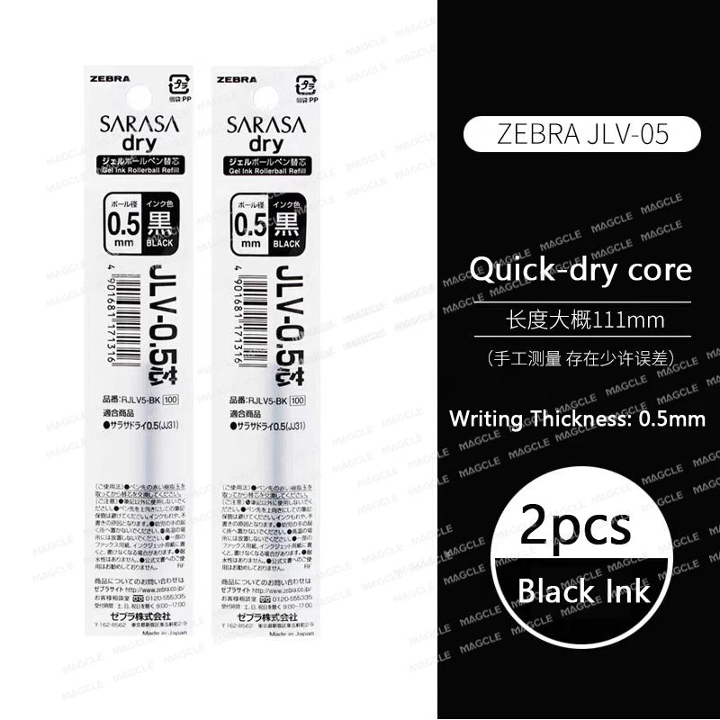 Zebra Japan SARASA Quick-Drying Neutral Pen JJZ49 0.4 Girfit Grip 0.5mm Signing Stylo Back to school aesthetic supplies statione