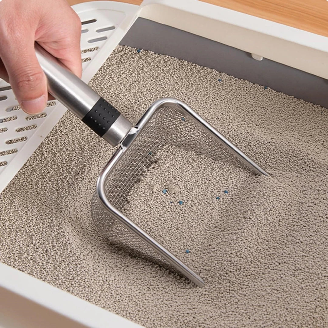Aluminum Cat Litter Scoop - Metal Sifter with Durable Handle – photo 2