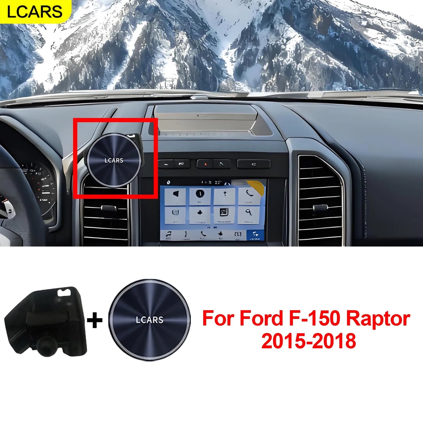 Magnetic Adjustable Phone Mount for Ford F-150 Raptor 2015–2018