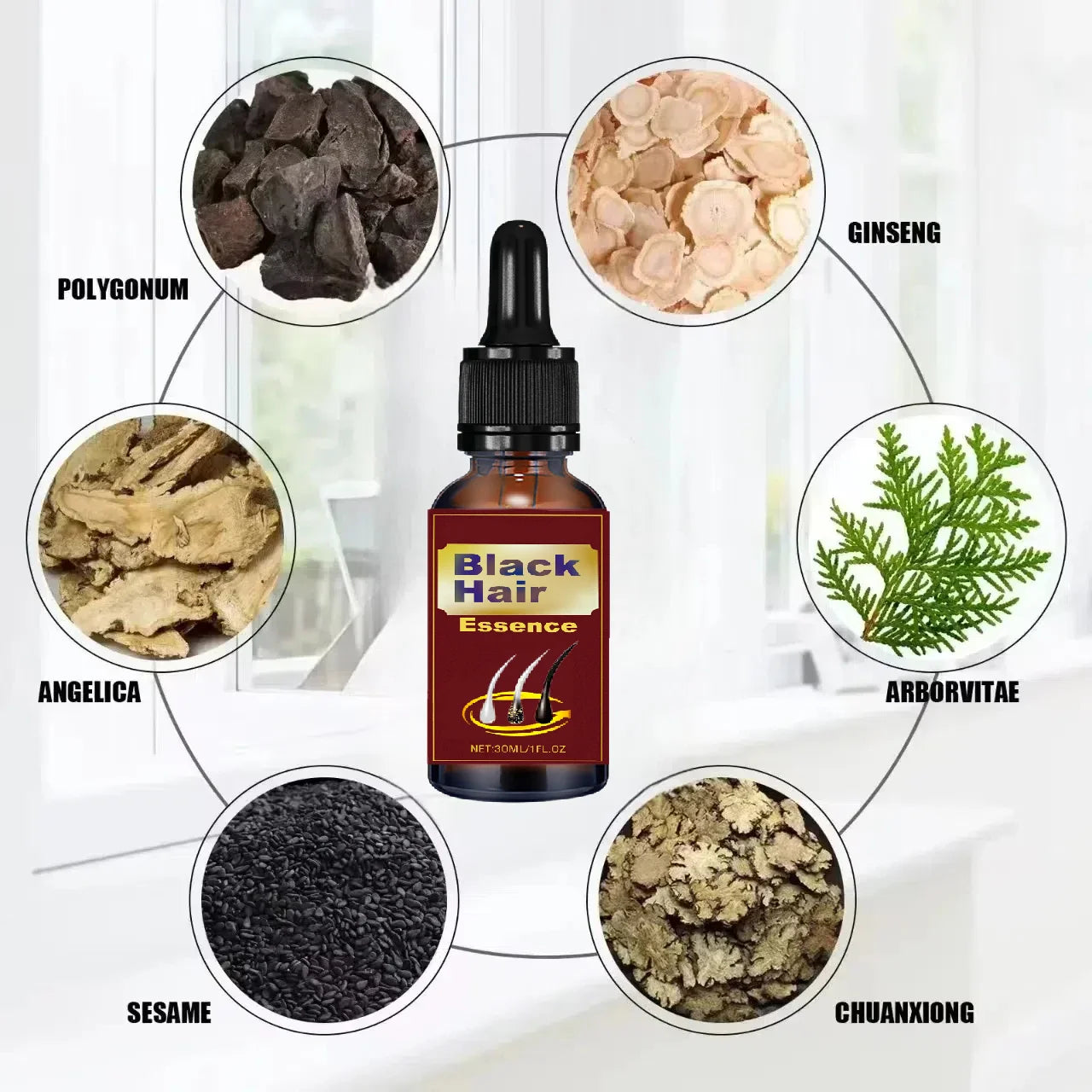 White hair killer, remove gray hair and restore natural hair color in 7 days 2025