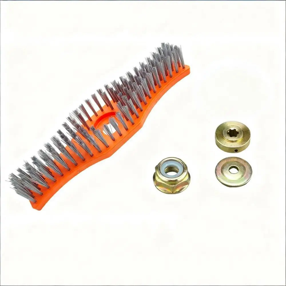 Lawn Mower Cleaning Brush High-Efficiency Adjustable Handle Weed Remover Tool for Deck Garden Yard Floor Patio Farm Tile Grout