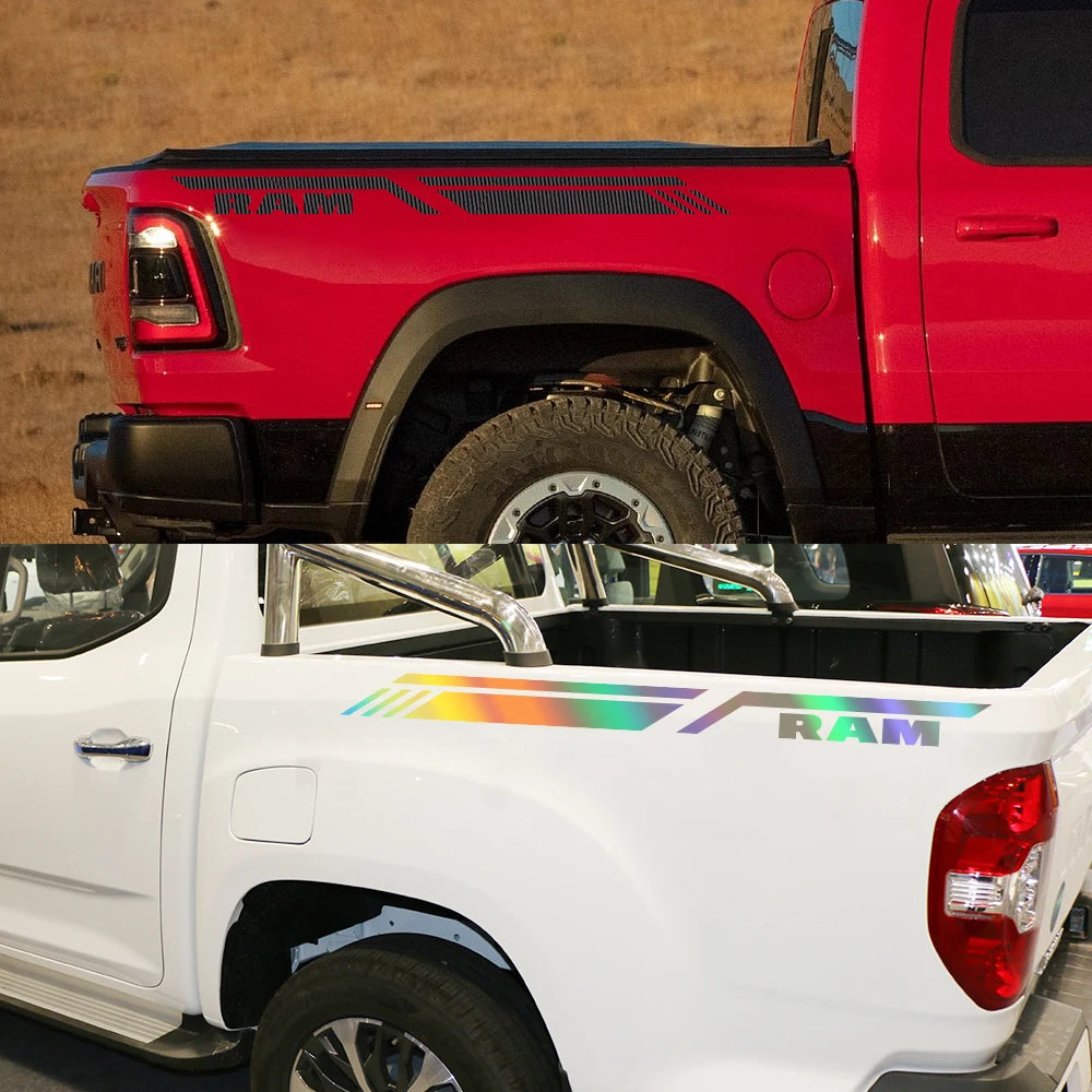 Pickup Bed Side Stripe Decal - Dodge Ram 1500/2500/3500 Rebel/TRX Style