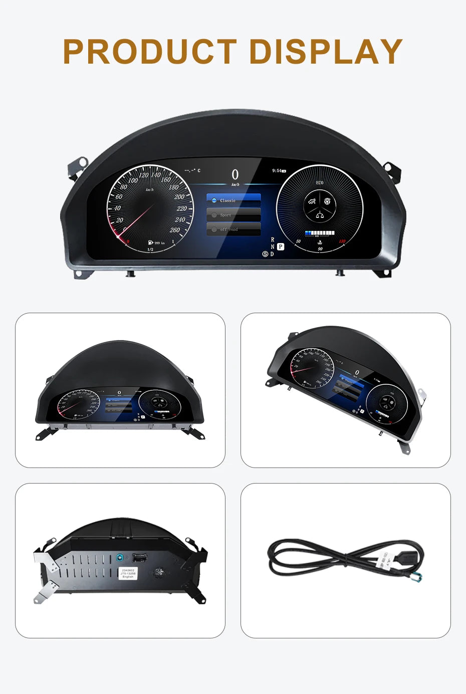 STWEI 2024 New Lcd Digital Dashboard Cluster Digital Speedometer For Mercedes Benz A Class W176 GLA CLA  C117 GLC W205 W212 W207