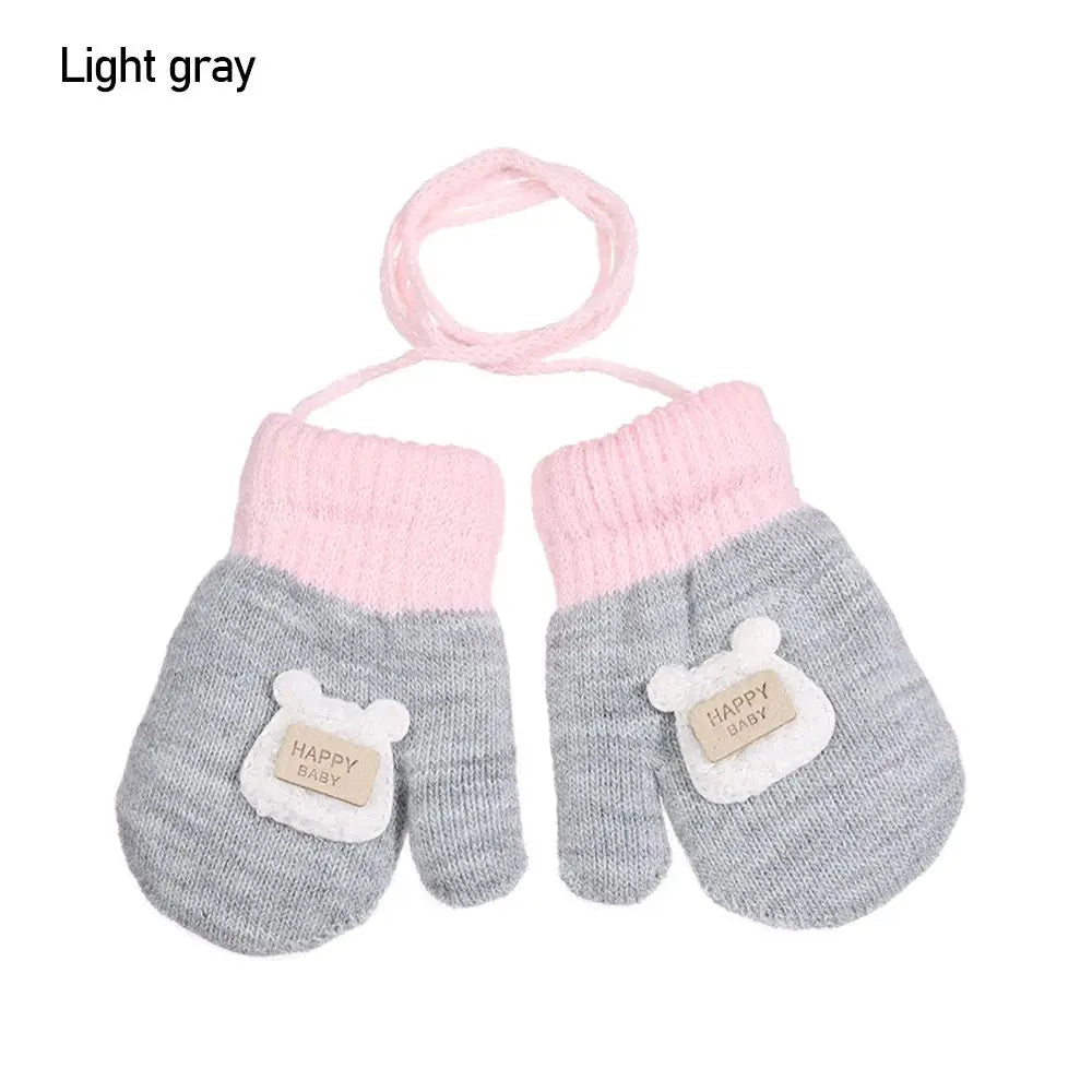 Toddler Rope Knit Mittens - Thick Cute Winter Gloves Ages 1-3 - photo 16