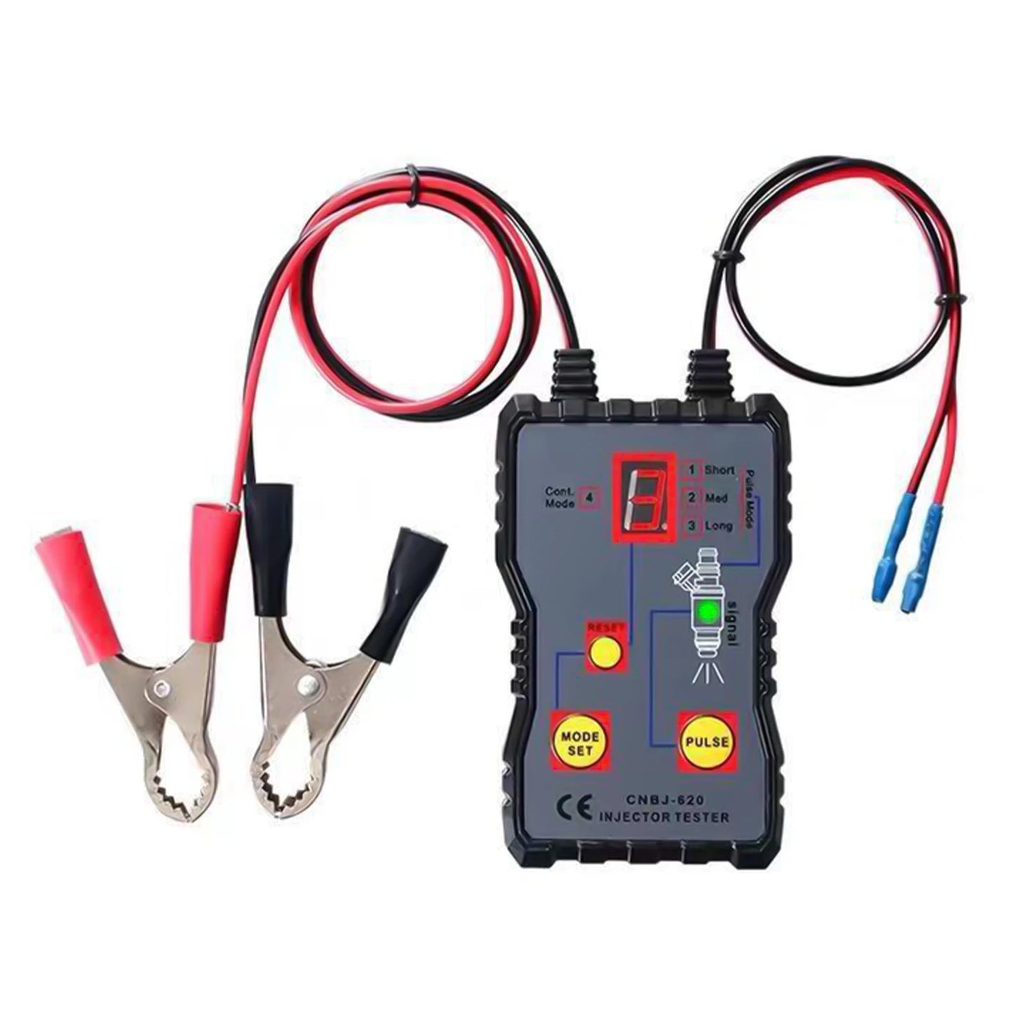 4-in-1 Car Fuel Injector Tester 4 Pluse Modes Fuel Pressure System Diagnostic Testing Tool Car Injector Cleaner Controller
