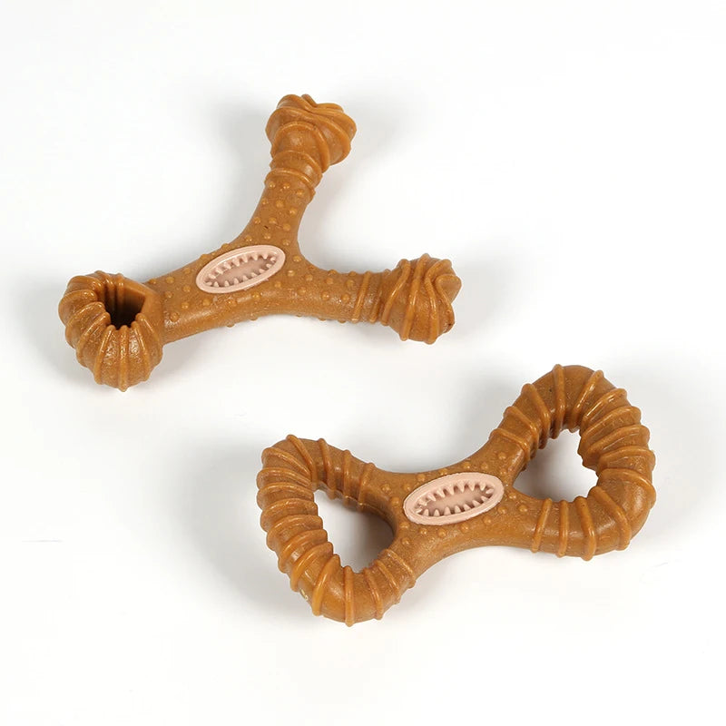 Durable Treat-Dispensing Dog Toy - Chew & Teeth Cleaning