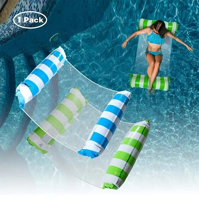 Inflatable Pool Float Hammock for Adults — Poolside Lounging Water Toy