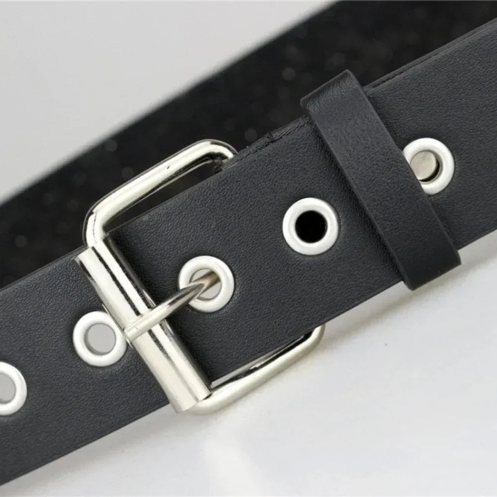 Pyramid Stud Belt — Y2K Punk Rivet Belt for Men & Women