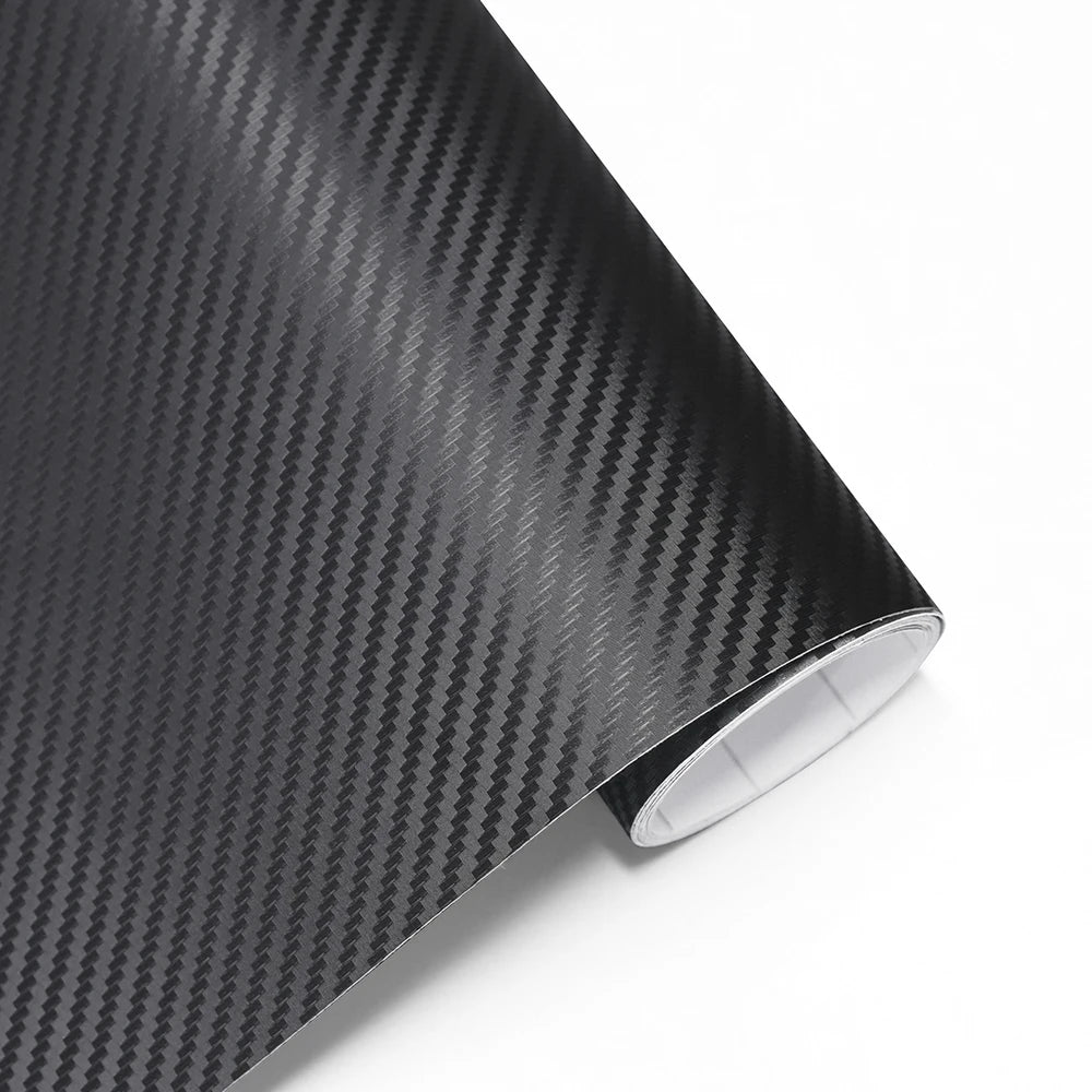 3D Carbon Fiber Black Vinyl Wrap Car Motorcycle Adhesive Vinyl Body Wrapping Film PVC Styling Auto Decal Car Accessories