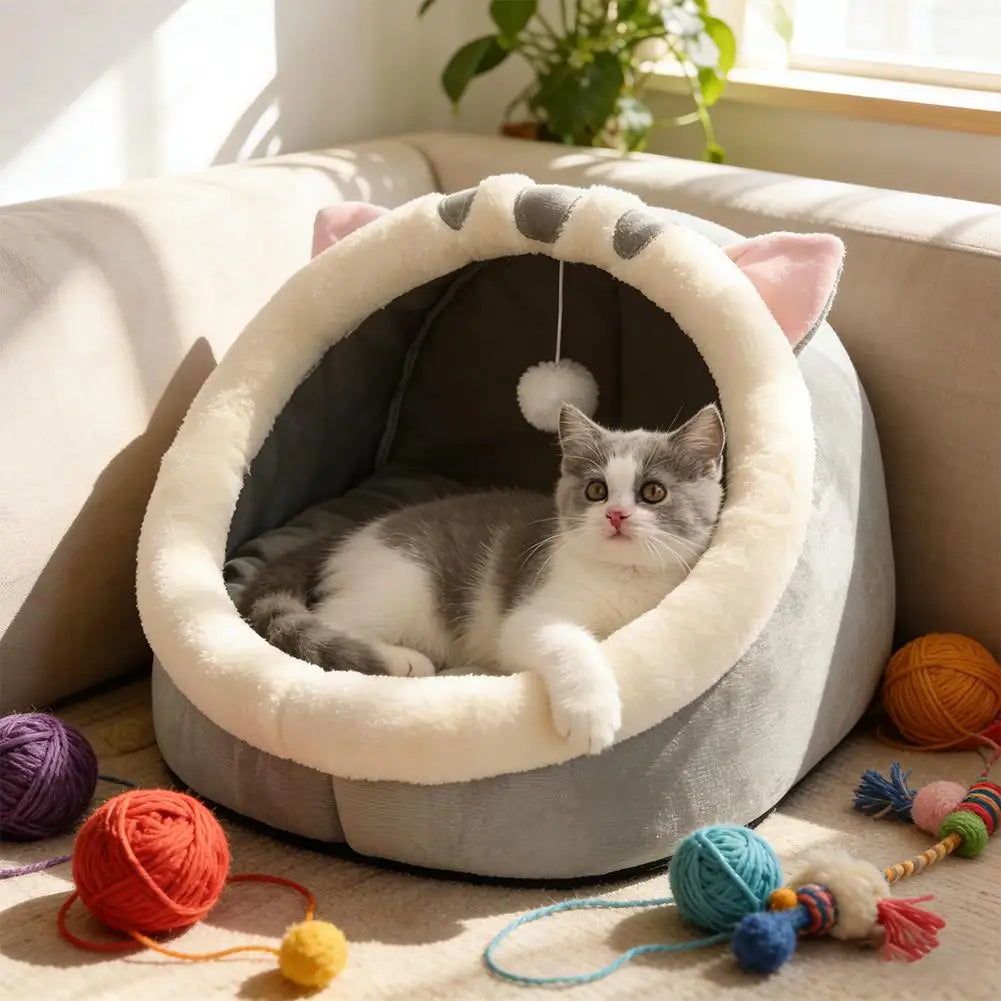 Foldable Self-Warming Cat Tent Bed - Removable & Washable – photo 6