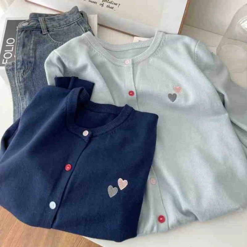 Women's Embroidered Knit Cardigan - Colorful Button Long Sleeve Sweater - photo 5