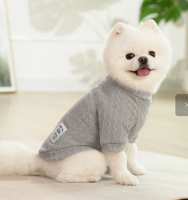 Knit Pet Sweater for Cats and Small Dogs - Warm Autumn Winter Pullover - photo 7