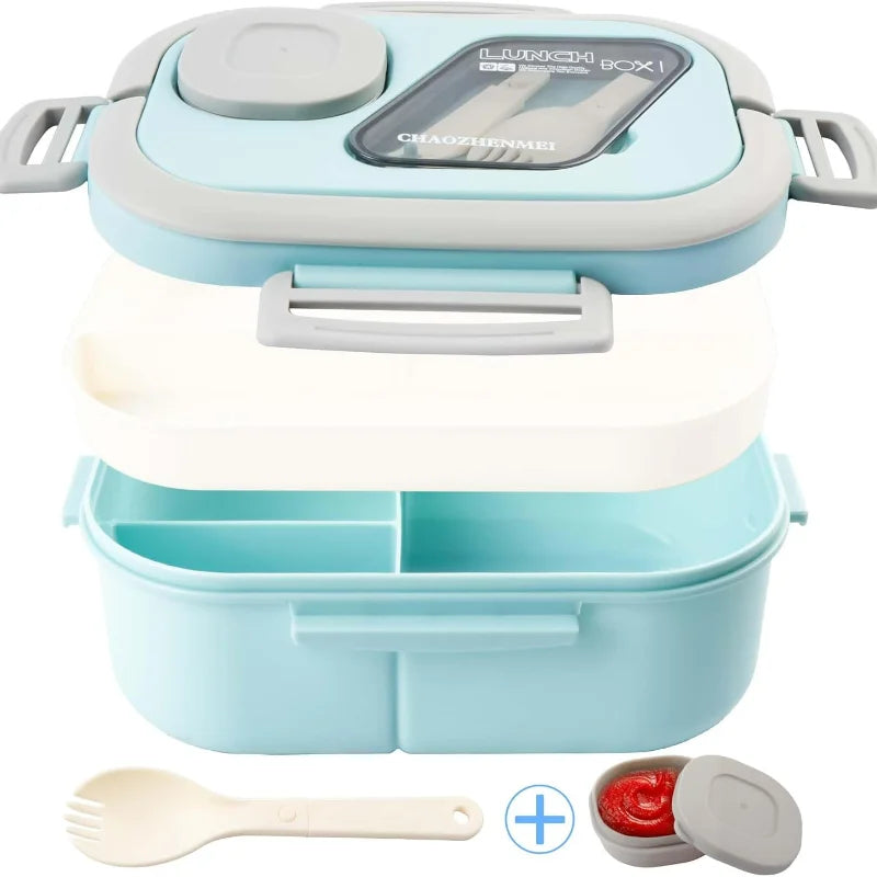 Adult Bento Lunch Box - 40oz 4 Compartment Meal Prep Box - photo 8