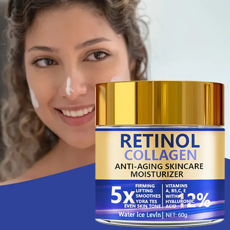 Water Ice Levin Retinol & Collagen Face Cream 60g – Shea Butter, Anti-Aging, Firming, Whitening & Moisturizing | CPNP Certified