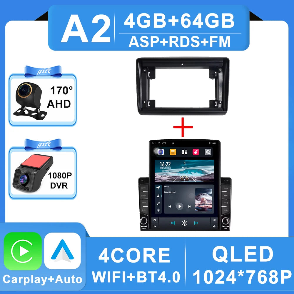 9.7" Android Car Stereo for Citroen Jumper, Peugeot Boxer & Fiat Ducato (2006–2022) — CarPlay, GPS, WiFi