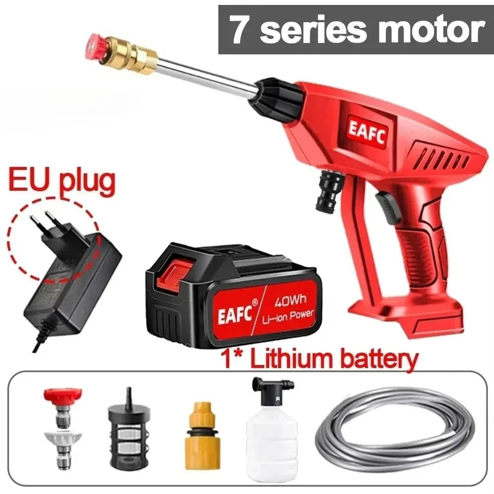 EAFC 21V Cordless Pressure Washer — Foam Car Wash Spray Gun