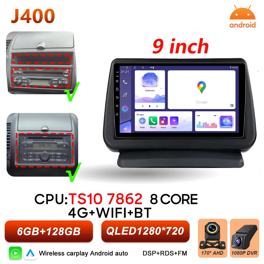 Android 16 Auto Car Radio For Nissan Note 2004 2005 2006 2007 2008 - 2012 Carplay Multimedia Player GPS Navigation DSP BT Stereo