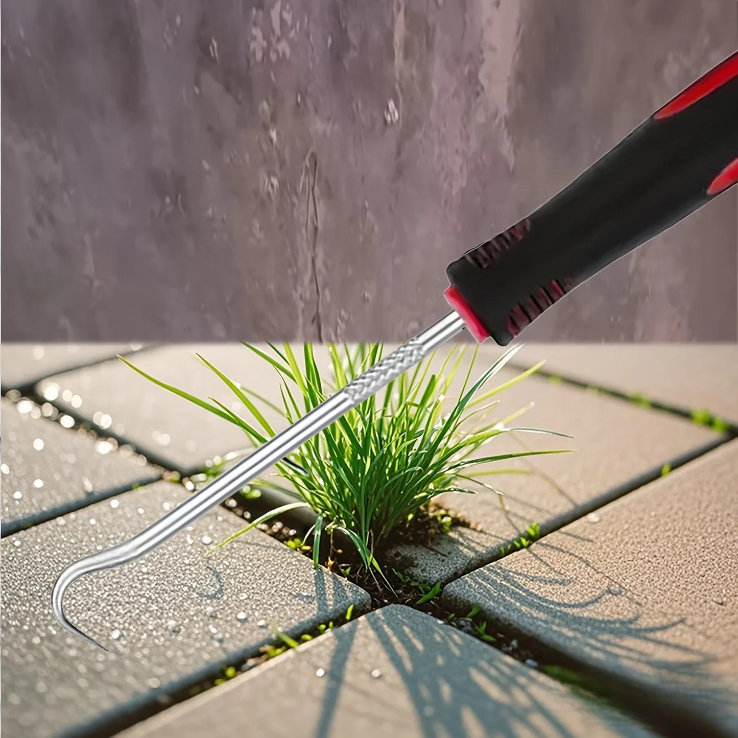 Garden Weeding Hooks Set — Metal Crack & Paving Joint Weeder