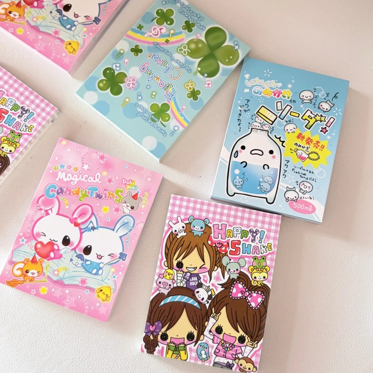 Japanese Retro Cute Showa Style Memo Pads Non Adhesive Journaling Decorative Paper 70 Sheets Each