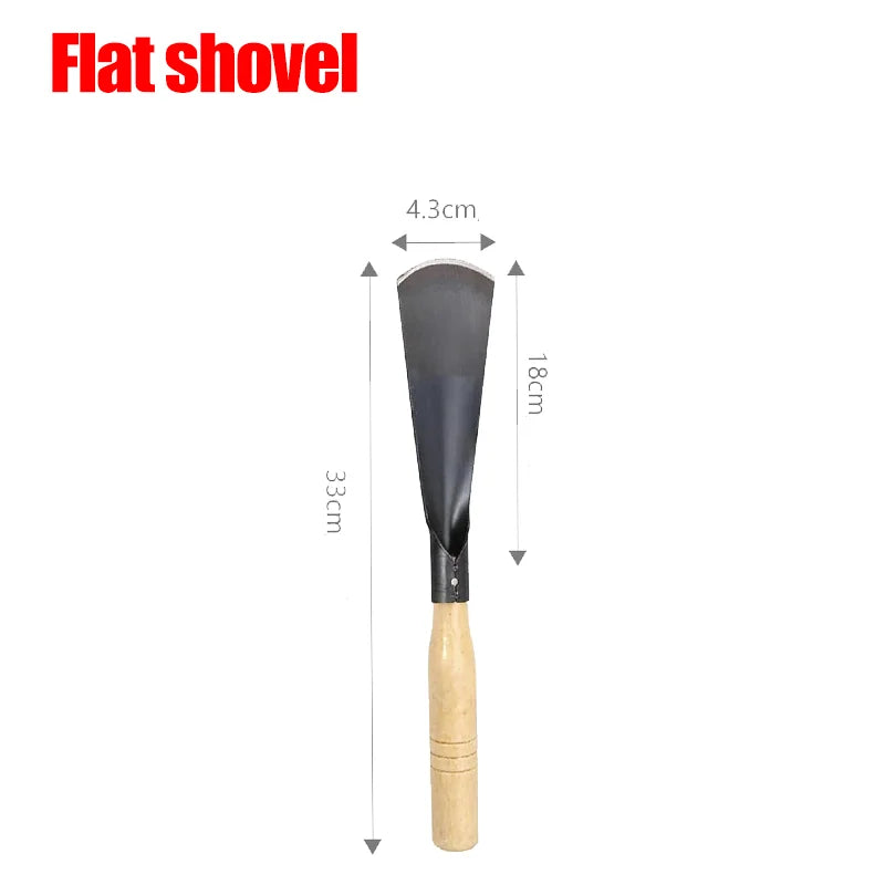 MMAlto Metal Garden Hand Shovel & Trowel Set – Flat & Sharp Head | Stainless Steel | Digging, Planting, Transplanting & Weeding Tool | 32cm