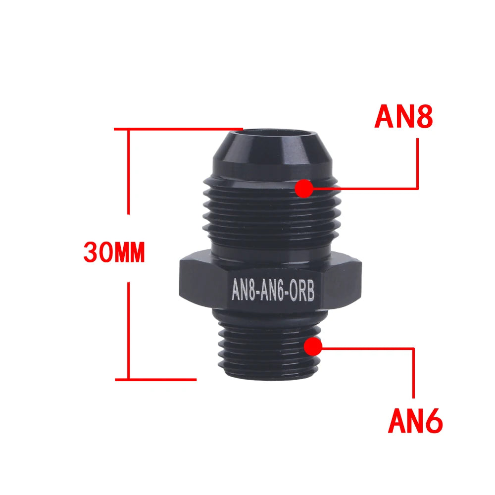 Universal AN6 AN8 AN10 To AN To M14/M16/M18x1.5 Thread Straight Fuel Oil Air Hose Fitting Male Adapter Car Auto Accessories