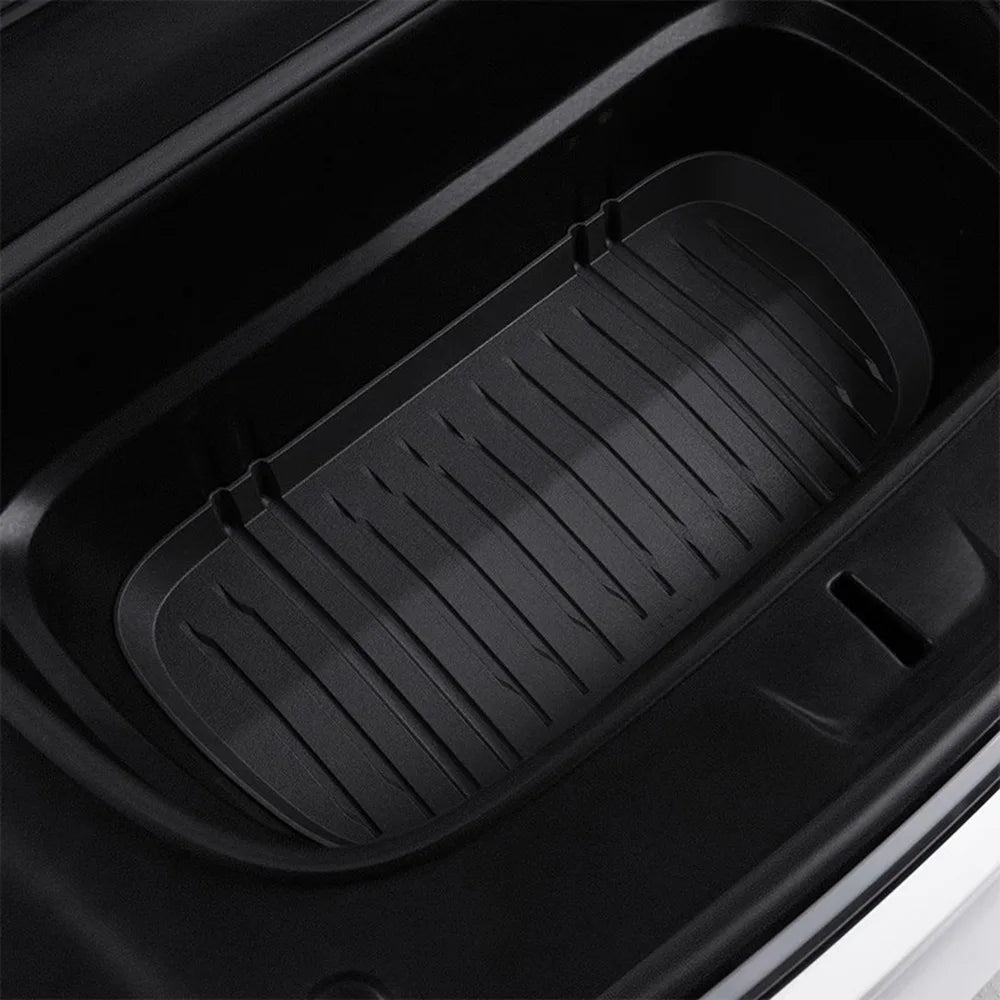 For Tesla Model Y 2026 Juniper TPE Front Trunk Cargo Liner Tray Mat Frunk Layered Partition Plate Organizer Divider Baffle Board