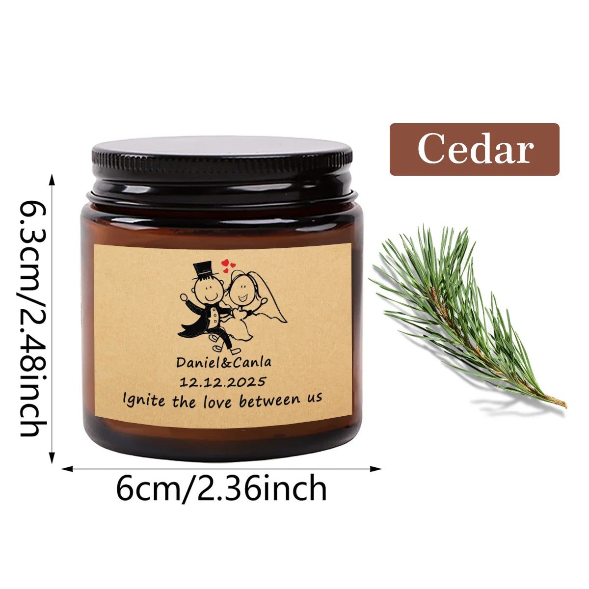 Custom Photo Scented Candle - 3.5oz Personalized Aromatherapy Gift