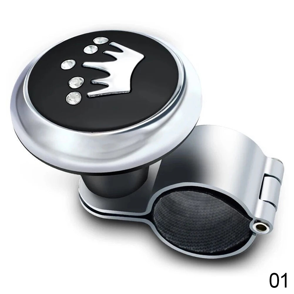 Car Steering Wheel Auto Truck Power Spinner Booster Aid Knob Ball Handle Clamp Car Accessories Professional Supplies Universal