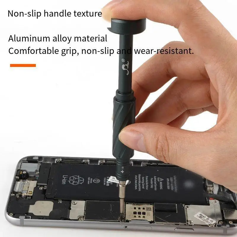 S2 Steel Precision Screwdriver Aluminum Alloy Non Slip Handle Magnetic Tip 360 Noise Reduction Bearing for iPhone Samsung Repair