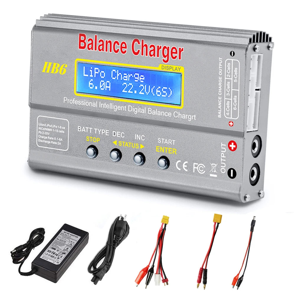 imax B6 80W Digital RC Balance Charger Discharge for LiPo NiMH NiCd LiFe Pb Battery Lipro Charger+ 15V 6A Adapter Optional