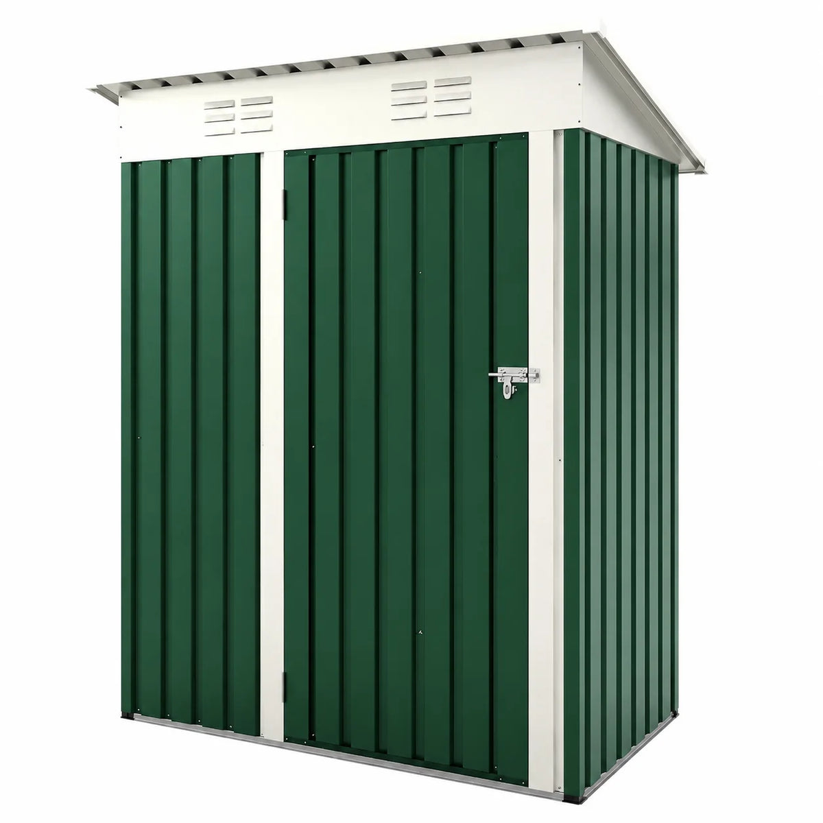 Heavy-duty 5x3 ft lockable metal storage shed — view 16 of 18