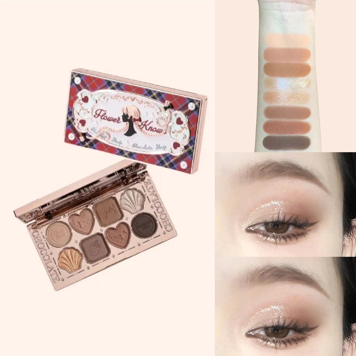 Flower Knows 2026 Bunny Garden Makeup Palette – Cute Rabbit Eyeshadow, Blush & Highlight All-in-One