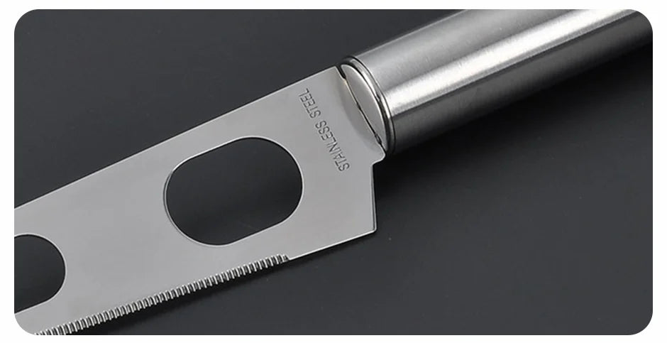 Cheese Knife Kitchen Tool Stainless Steel Multifunctional Baking Tool Pizza Butter Noodle Cutter Circular Handle Kitchen Accesso