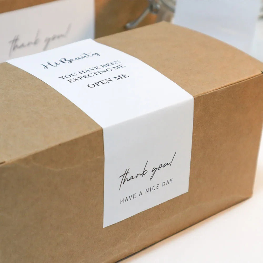 Custom Rectangle Stickers for Weddings, Birthdays, & Events