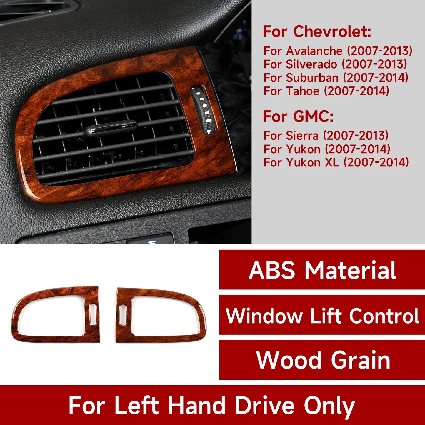 Center Console &amp; Interior Trim Sticker Kit - Chevy/GMC Trucks &amp; SUVs