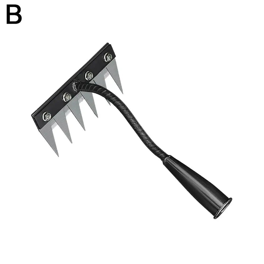 5/6/7/8 Garden Hoe Weeding Tool Digging Wild Vegetables Weeding Loosening Soil Agricultural Farm Tools Menggang Rake Accessories