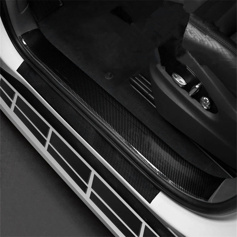 DIY Nano 3D Carbon Fiber Car Stickers Door Sill Protector Bumper Tape Car Protector Strip Waterproof Protection Film 1/3/5/7/10M