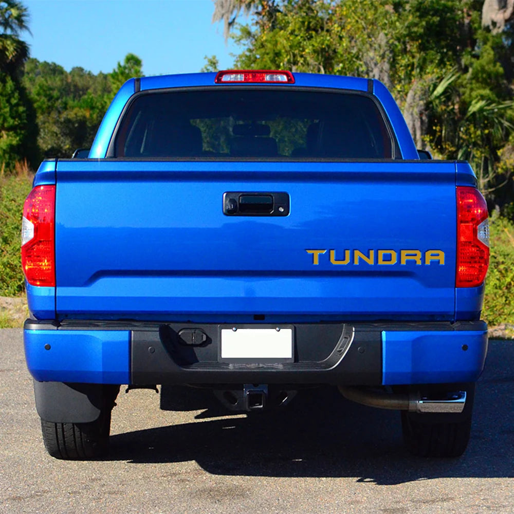 Pickup Tailgate Insert Indent Stickers For Toyota Tundra 2014-2019  Car Decor Decals Vinyl Letter Cover Auto Tuning Accessories