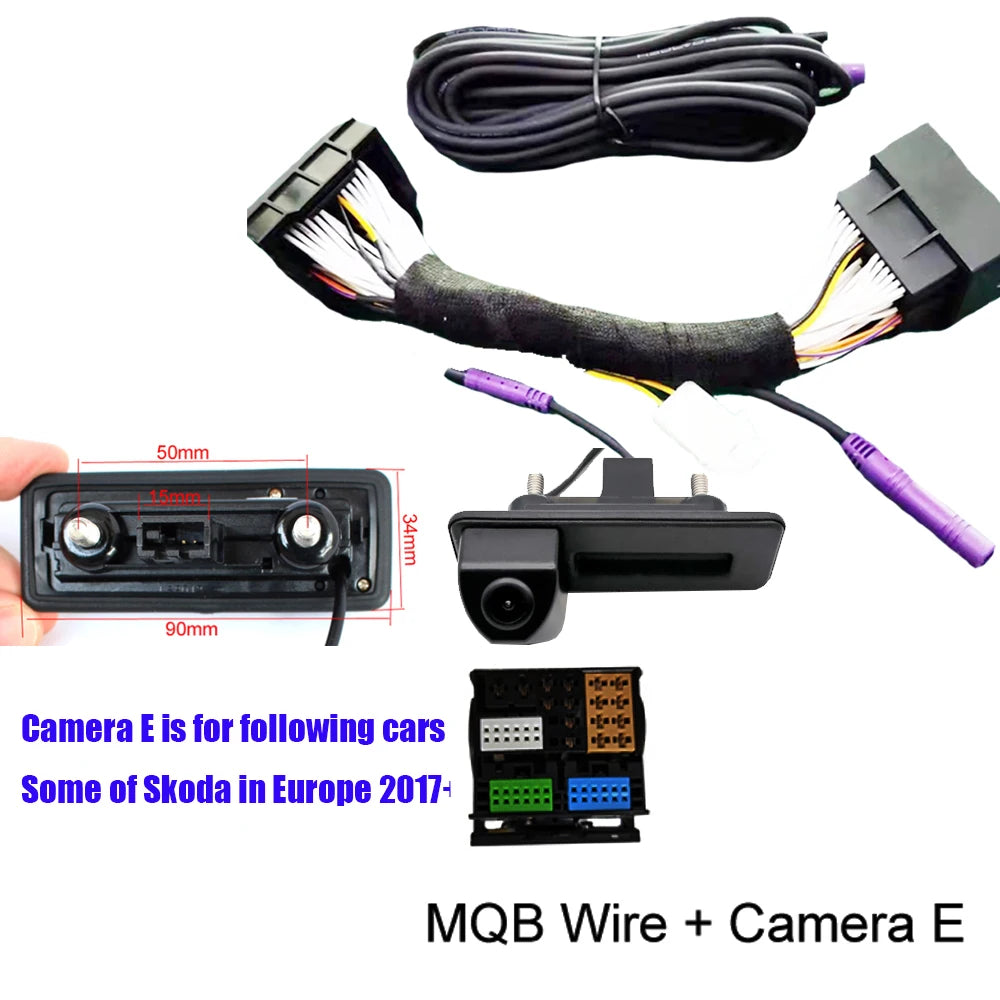 Car CanBus Reversing Dynamic Trajectory Parking Rear View Camera for Skoda Octavia Volkswagen Tiguan 187B 280 MQB PQ Audi A5 Q5