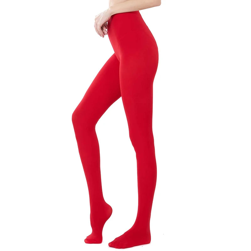 Plus Size Women Sexy Long Stockings Candy Color Velvet Pantyhose Spring Summer Autumn Large Elastic Tights school girl lingerie