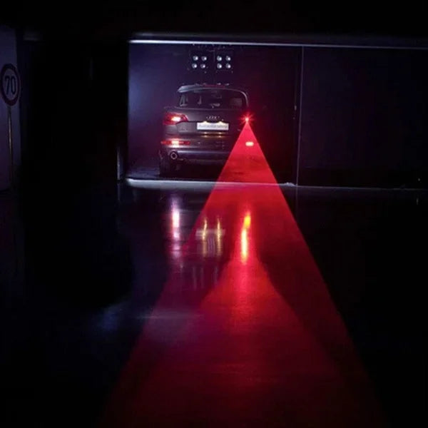 Car LED Laser Light Anti Fog Spotlights LED Anti Collision Taillight Warning Lights Fog Lights Warning Emergency Light Universal
