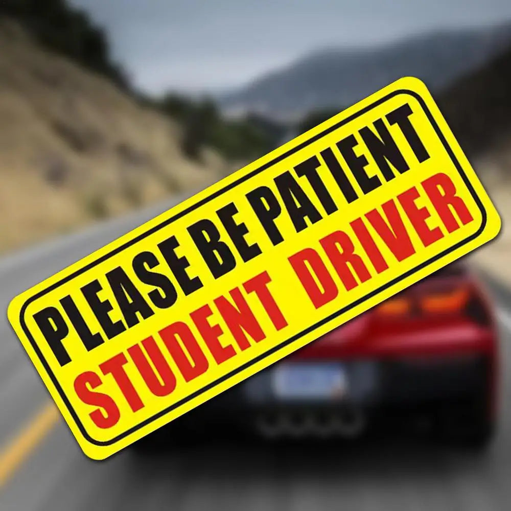 Student Driver Magnet For Car Please Be Patient Student Driver Decal Reflective Novice Driver Sticker Please Be Patient Student