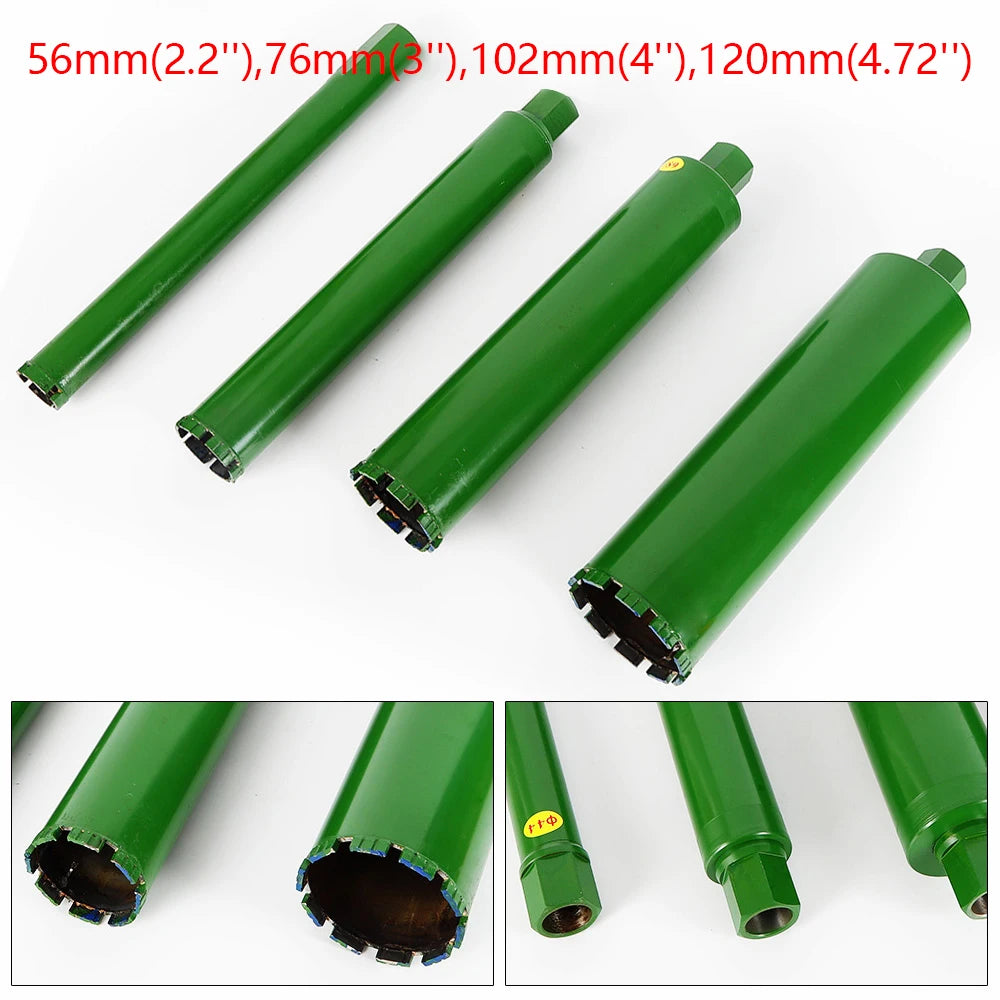 4pcs Wet Diamond Core Drill Bit Sets Concrete Brick Granite Core Drill Bit 2.2'' 3'' 4'' 5'' For Drilling Holes In Hard Concrete