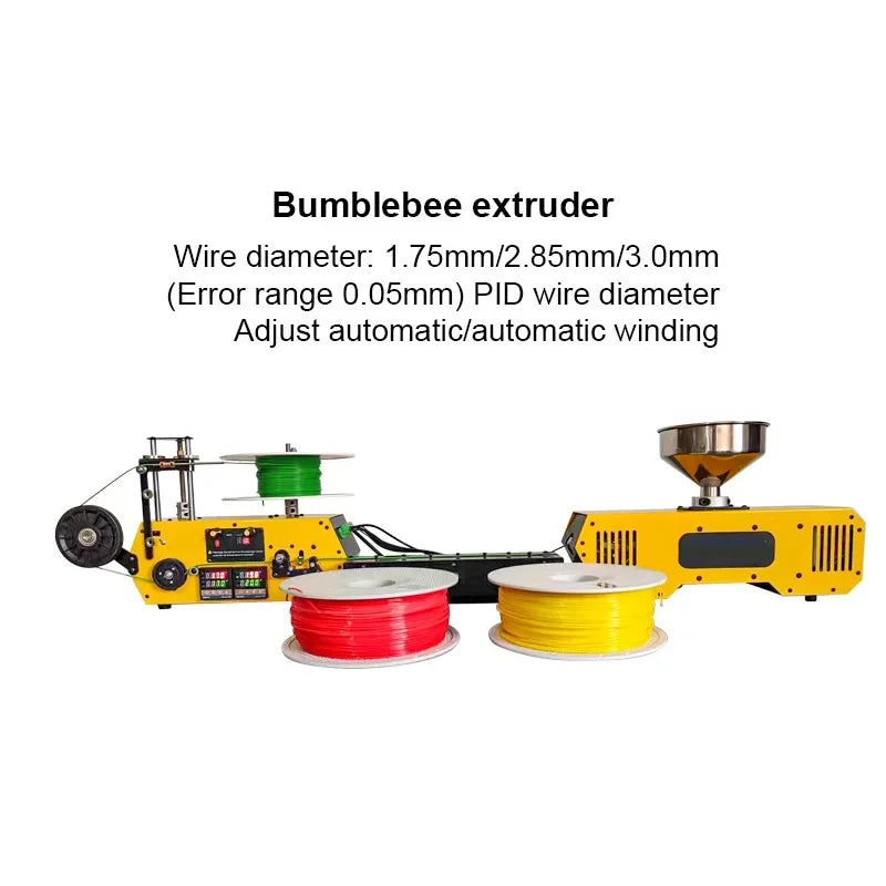 HT400 Desktop Bumblebee Extruder for 3D Printing Filament Automatic Wire Diameter Control Winding for PLA-CF PETG-CF PA Crusher