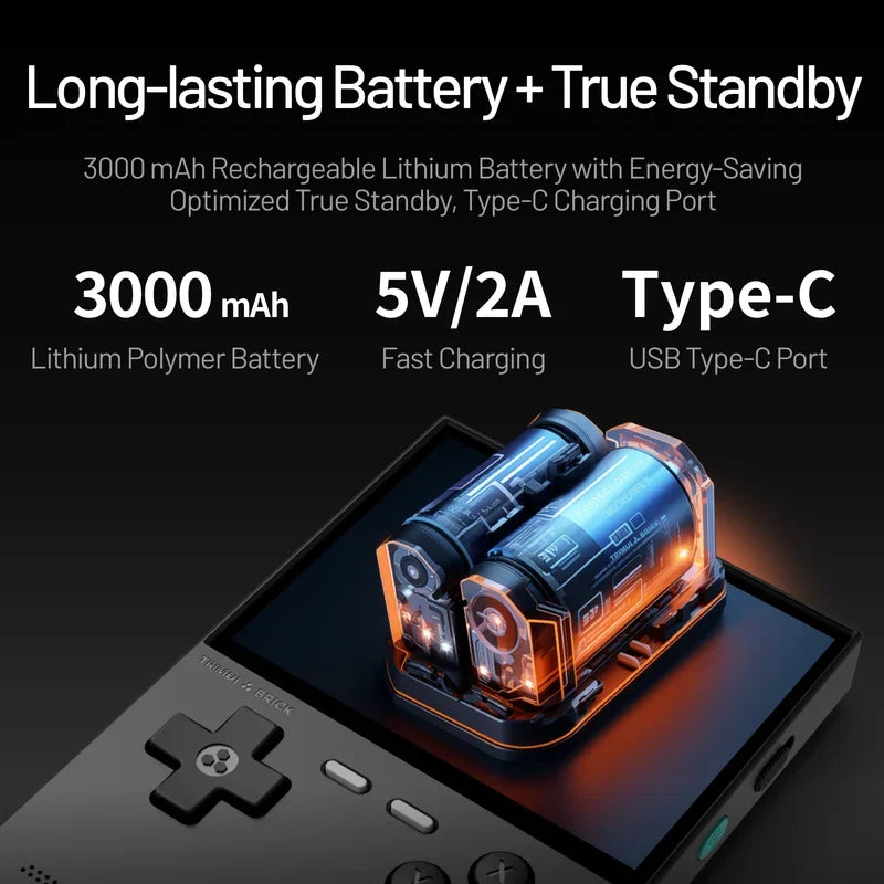 TRIMUI BRICK Retro Handheld Game Console Portable Video Player Open Source Linux System 3.2 Inch HD Screen Games Boy Gifts New